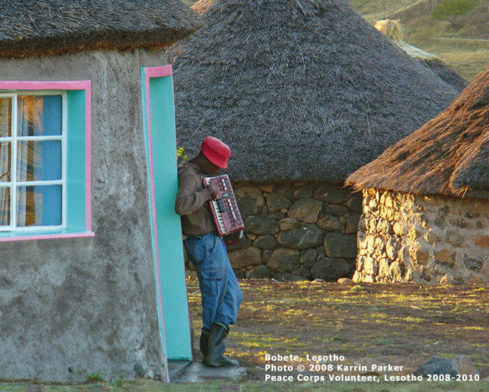 Lesotho Musician Notecard